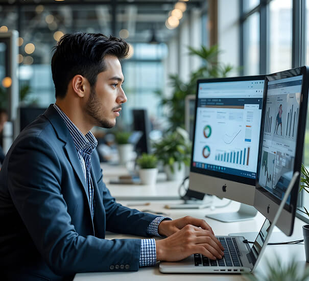 The Fox Web designer planning a website layout